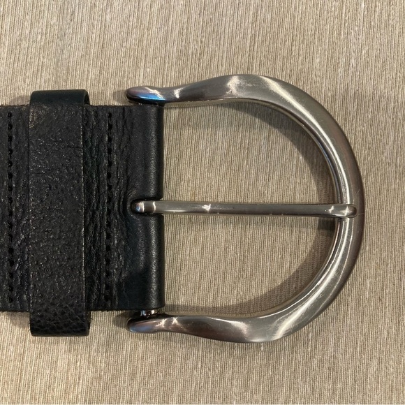 DANIER Sz S Leather Partly Braided Silver Toned Buckle - Picture 9 of 10